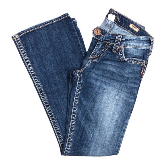 Silver Jeans Women Tuesday Low Rise Bootcut Jean Medium/Light Blue, Size 28 x 31 - Picture 9 of 11